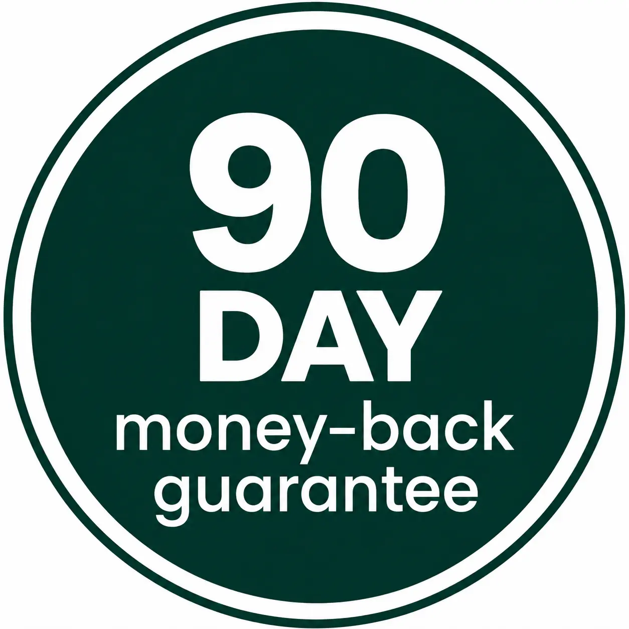 90 day money back guarantee